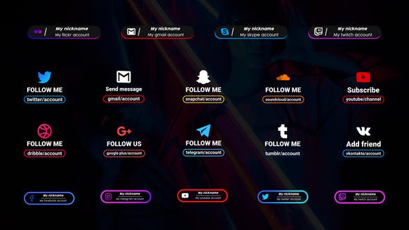 345 royalty free stock videos matching lower thirds. Free Videohive Social Media Lower Third Big Pack After Effects 30271211 Ê