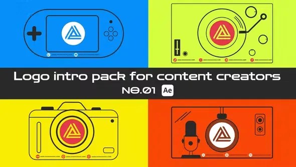 Videohive Logo intro pack for content creators 44334748 Videohive Logo intro pack for content creators 44334748