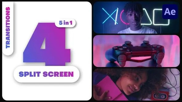 Videohive Multiscreen Transitions – 4 Split Screen 49367412 Videohive Multiscreen Transitions – 4 Split Screen 49367412