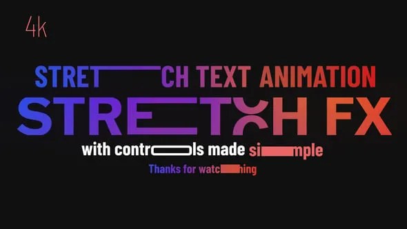 Videohive – Stretch Text Animation – 57647723 Videohive – Stretch Text Animation – 57647723
