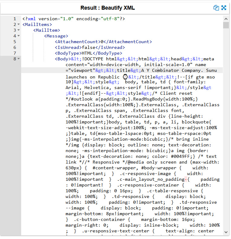 Bulk Convert Email to XML Viewer for Outlook PST/OST Email Files