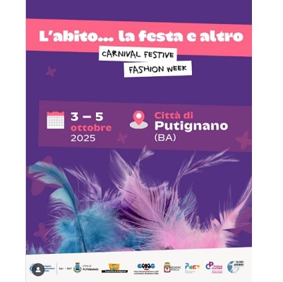 Putignano – L’abito … la festa e altro Una proposta di CNA Bari-BAT e Fondazione Carnevale