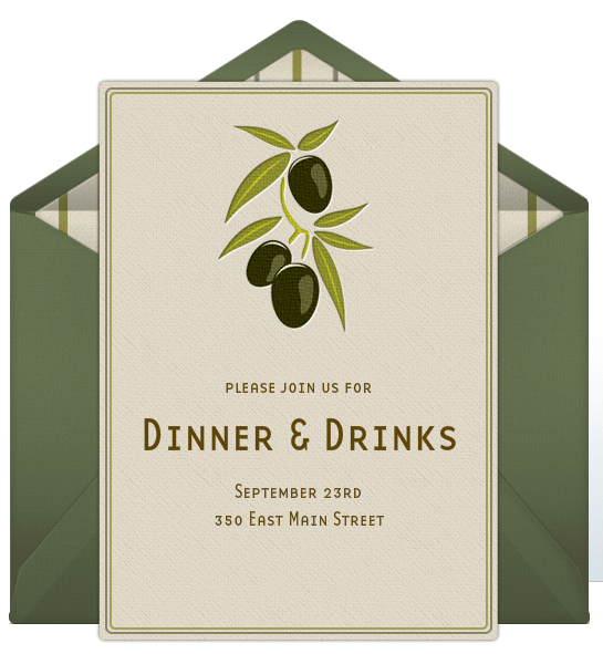 Dinner Party Invitations