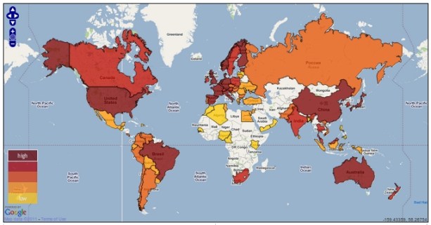 Mapa Software libre Mapa Software libre