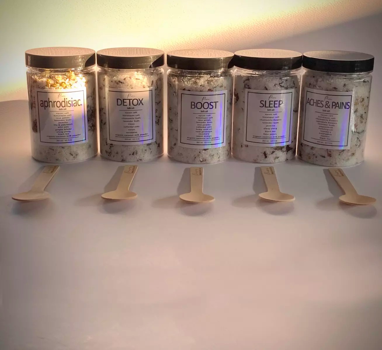 5 Luxurious Bath Salt blends PureMs®