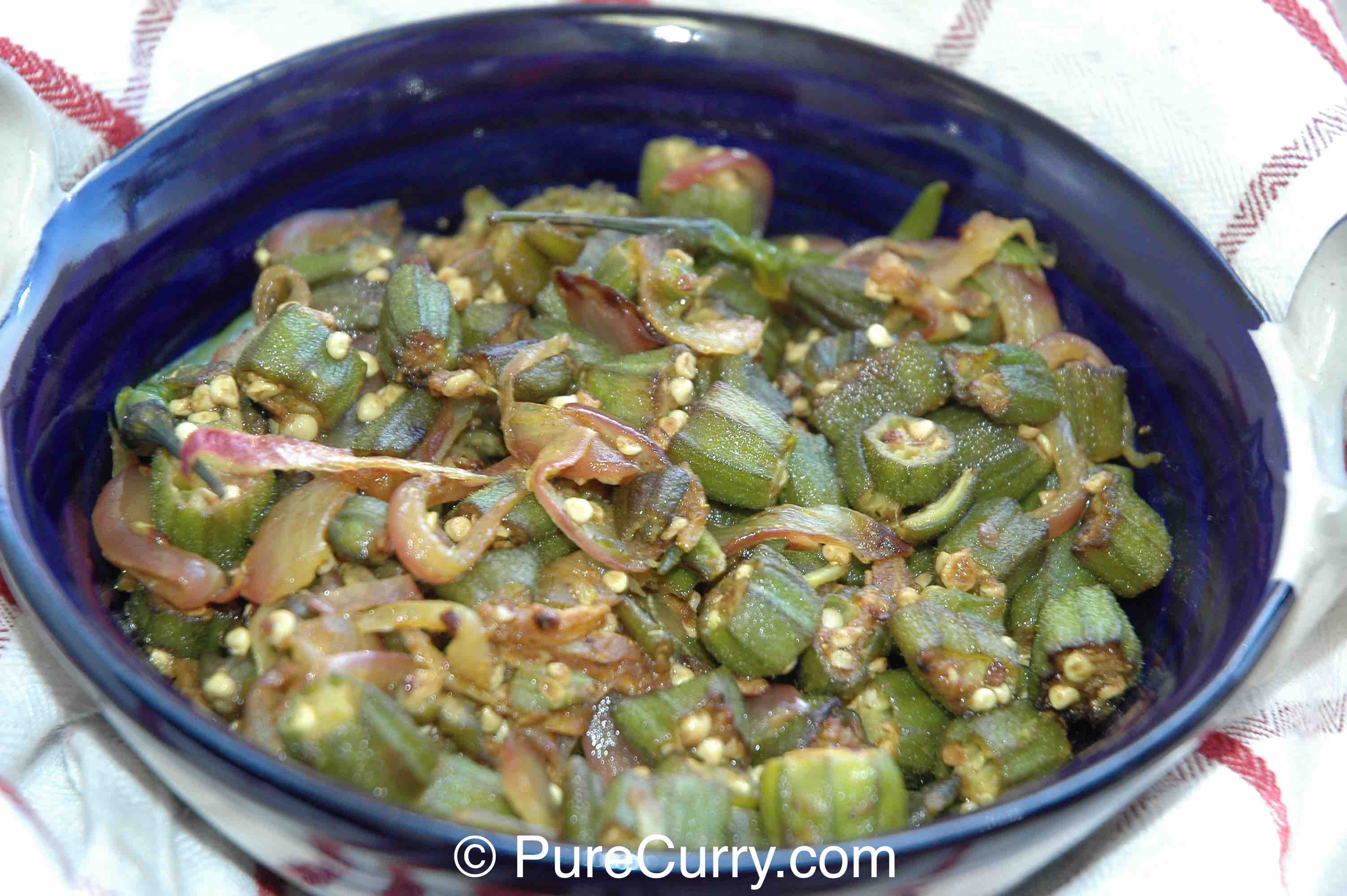 Spiced Okra and Onions PURE CURRY