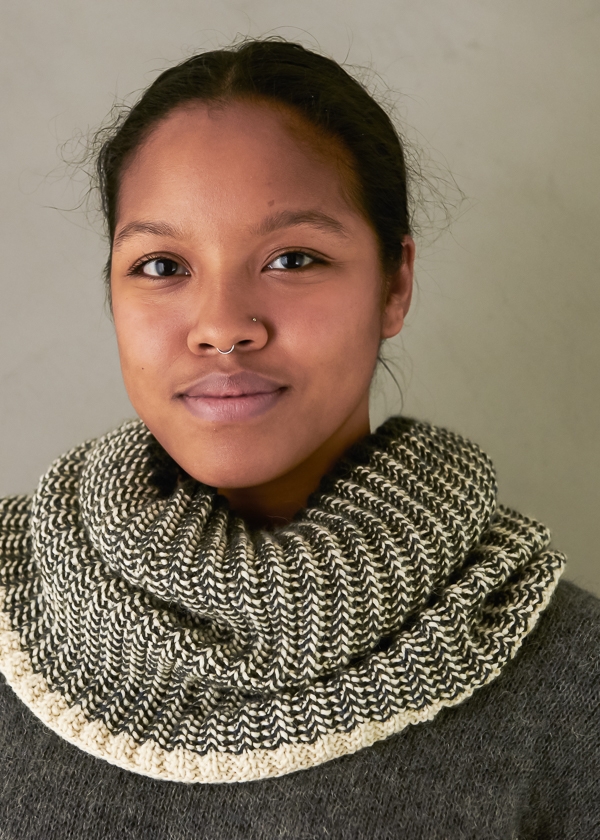 This stitch produces a pretty. Two Color Mistake Rib Cowl Purl Soho