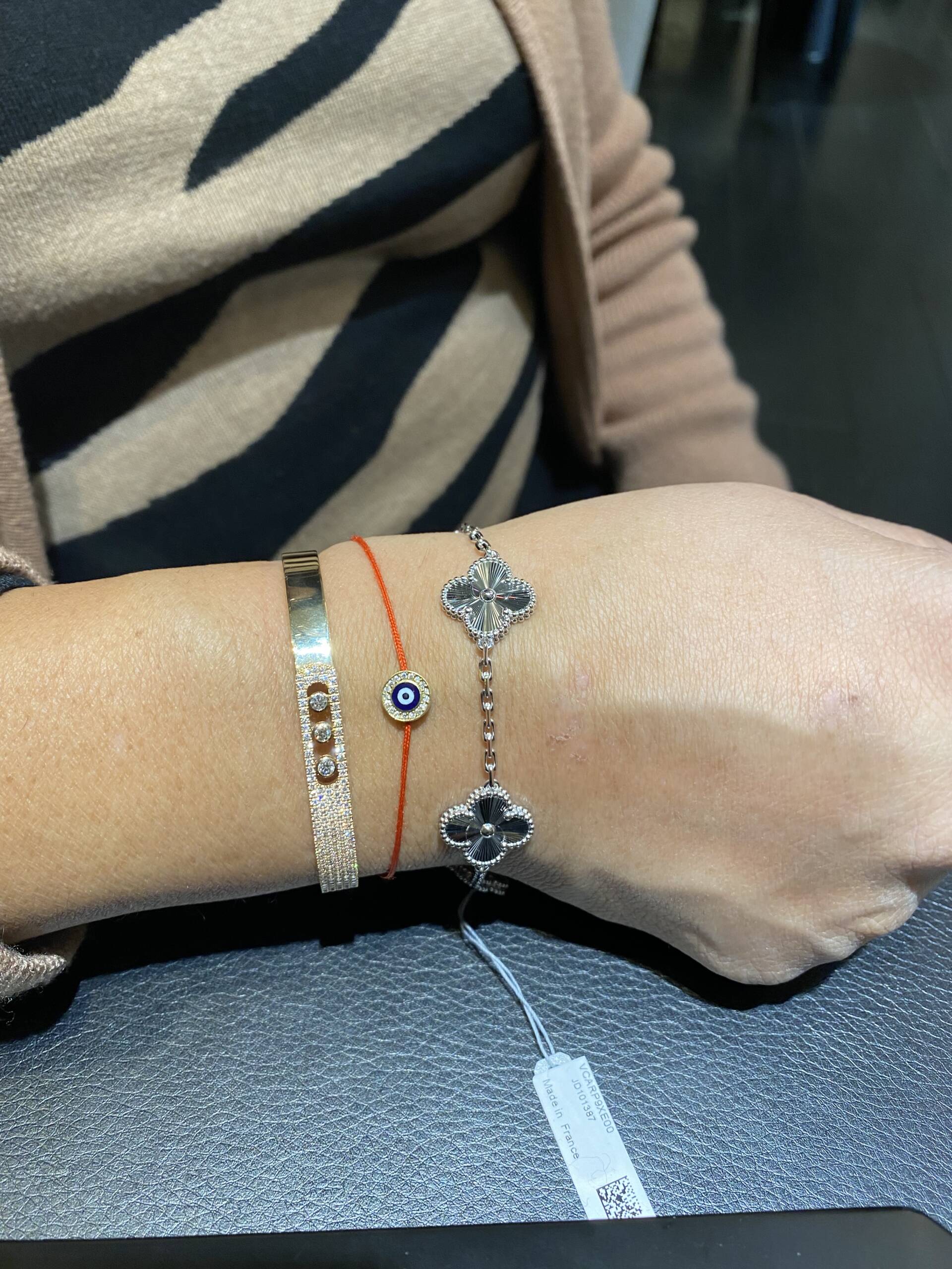 Van Cleef & Arpels Alhambra Guilloche white gold collection