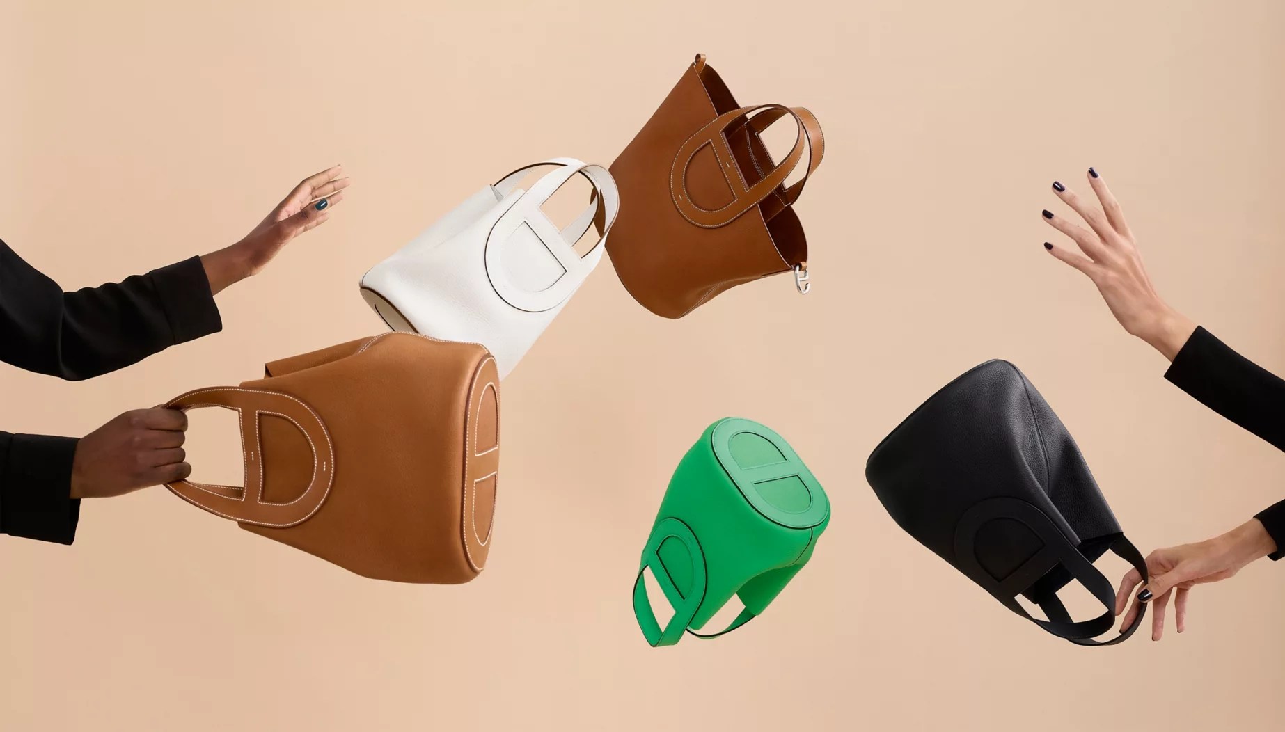 Hermès In-the-Loop bag in a vibrant color