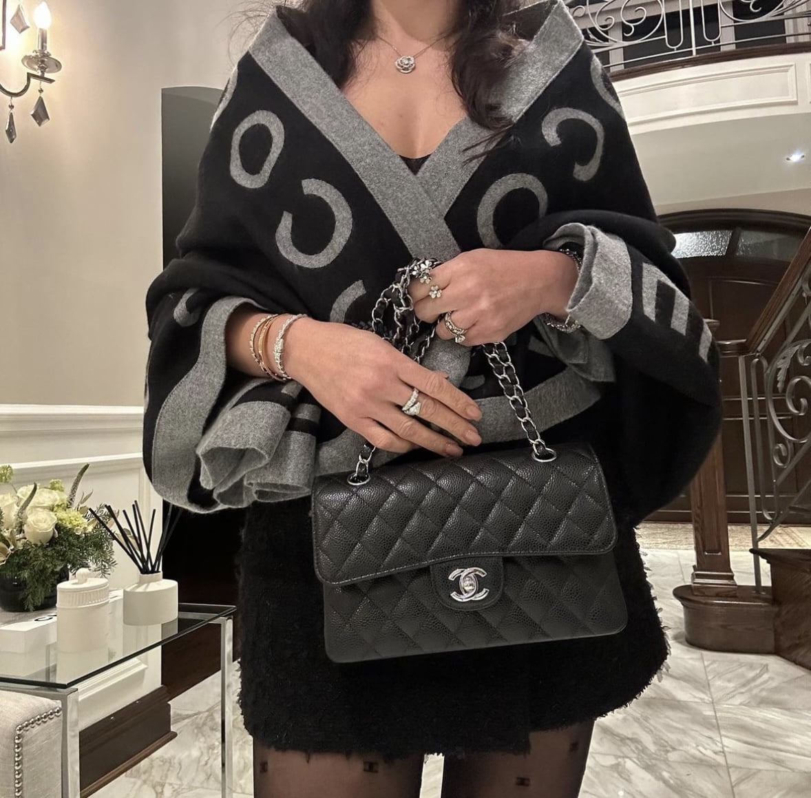 Chanel Classic Flap bag in caviar leather