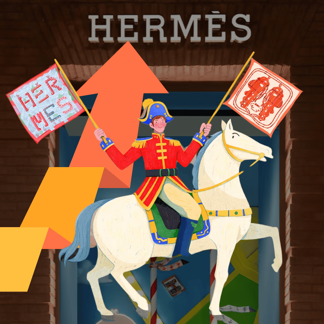Hermès handbags and price increase news graphic