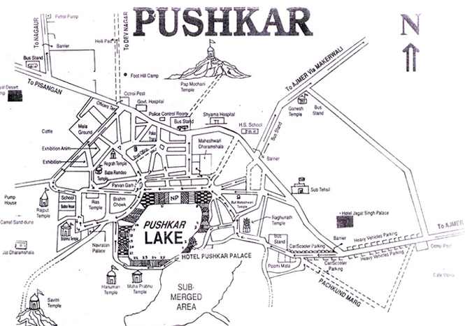 Pushkar Fair Map Map 