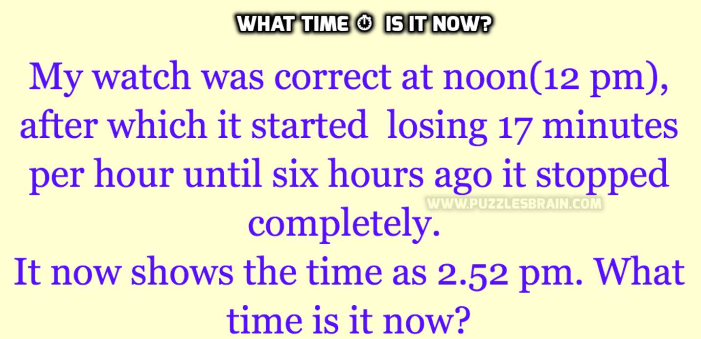 What Time Is It Now? - PB