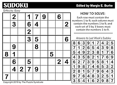 the puzzle syndicate newspaper crossword sudoku puzzles