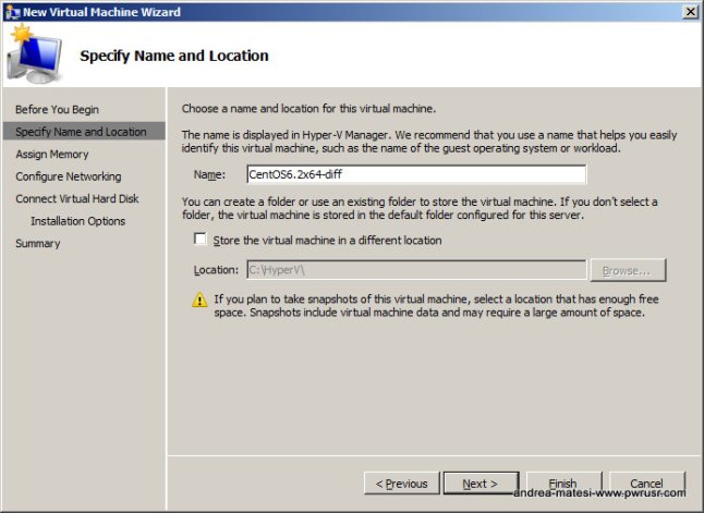 The New Virtual Machine Wizard.