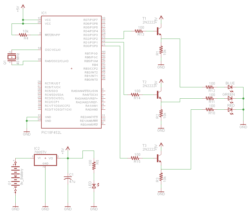 Rgb Led Controller Schematic Pyroelectro News Projects Tutorials