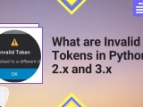 What Are Invalid Tokens In Python 2 X And 3 X Python Pool