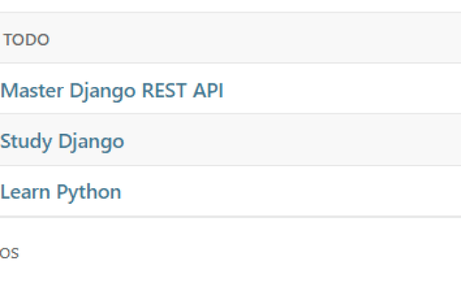 Django REST API Tutorial