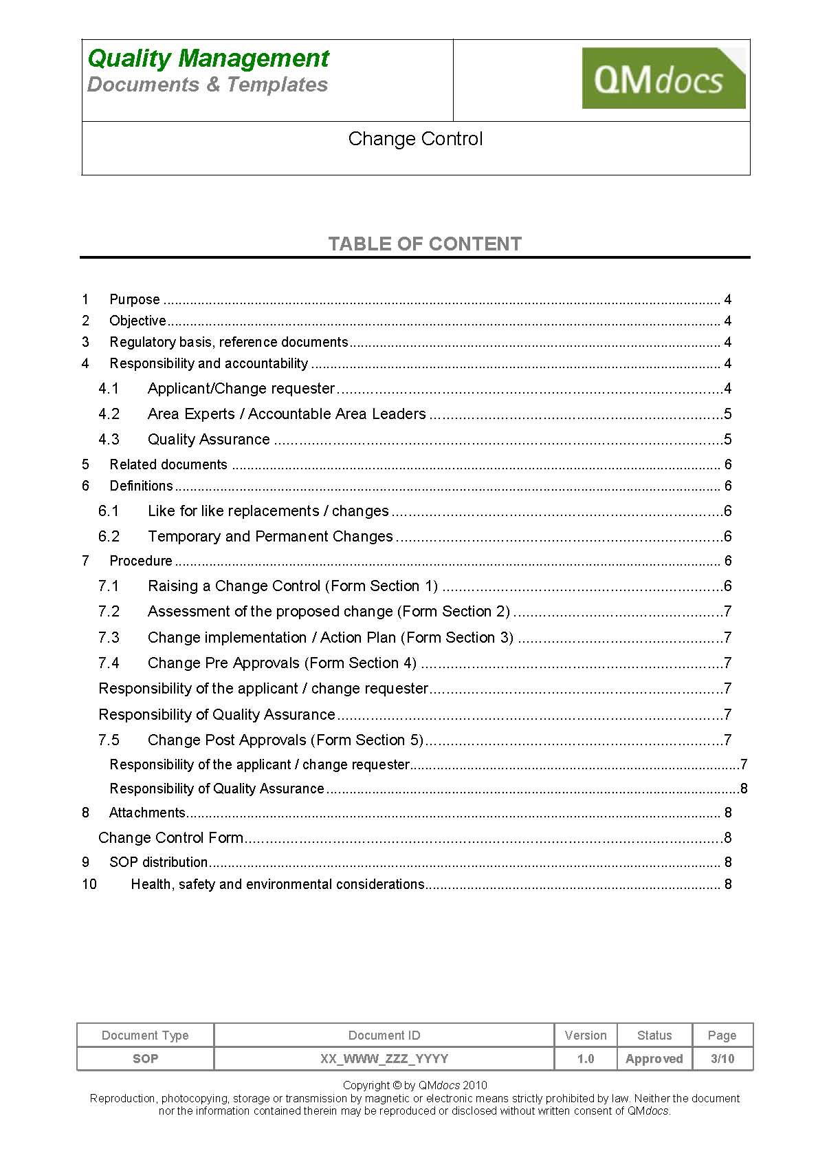 Change Control System