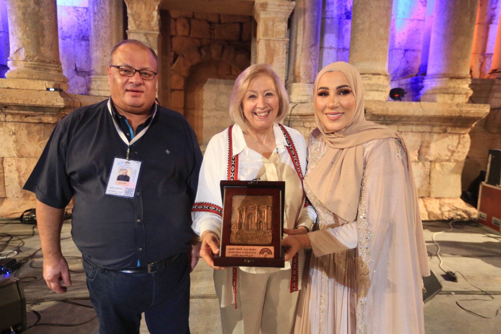 نداء شرارة وسلطان وليلة أردنية في جرش