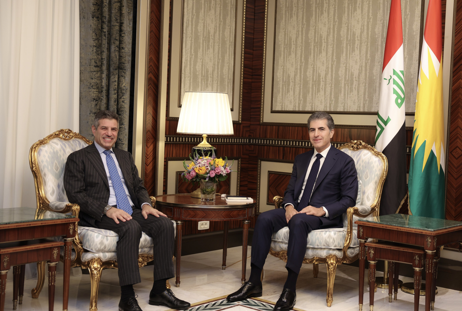 نيجيرفان بارزاني يبحث التعاون مع القائم بالأعمال الامريكي الجديد