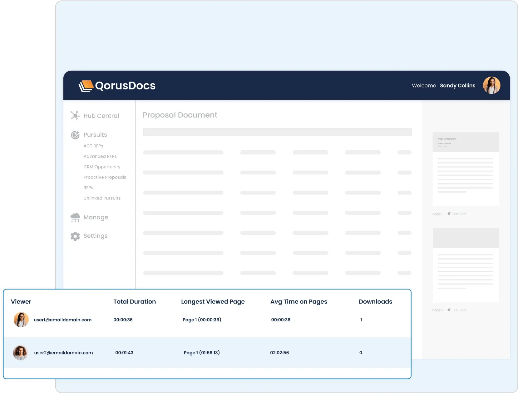 Proposal Management Software Qorusdocs - Ocean Background Collection - Desktop Quality