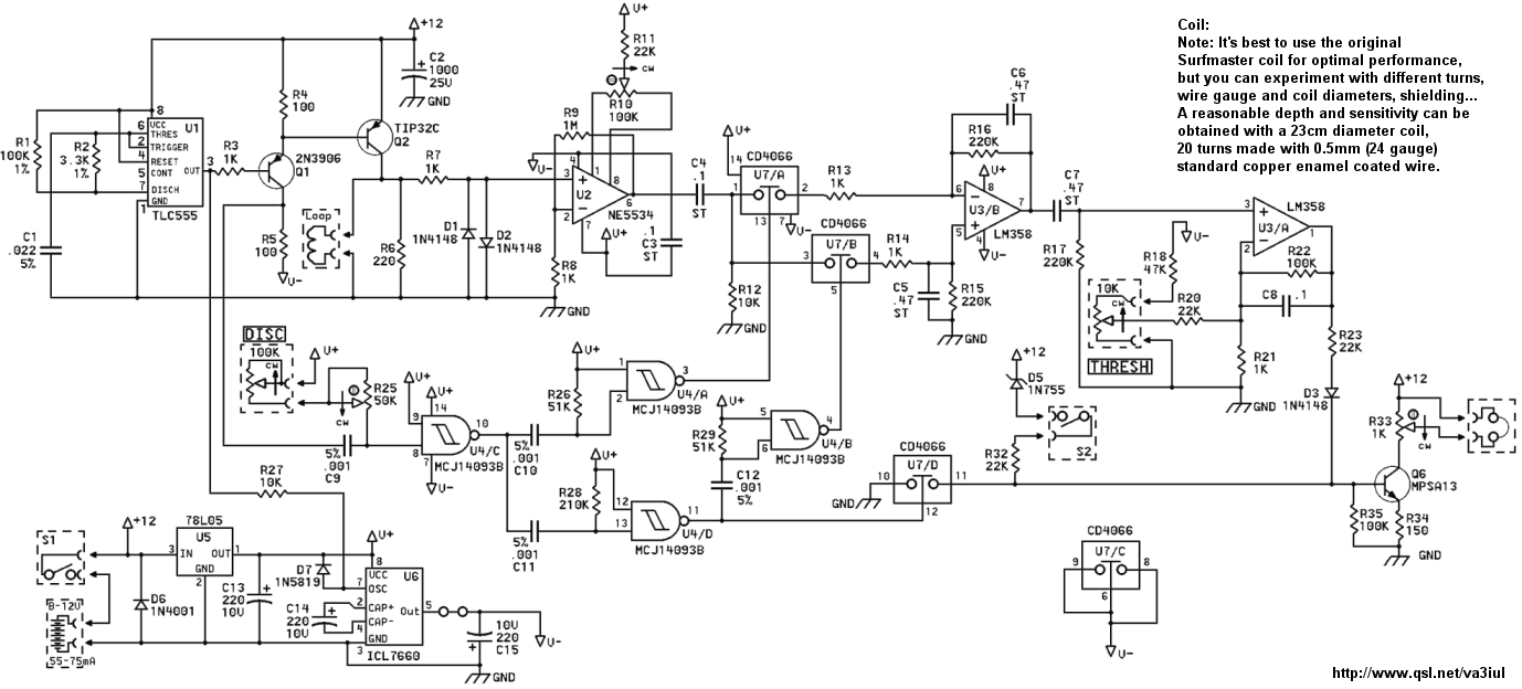 Metal Detector Circuit Diagrams And Projects