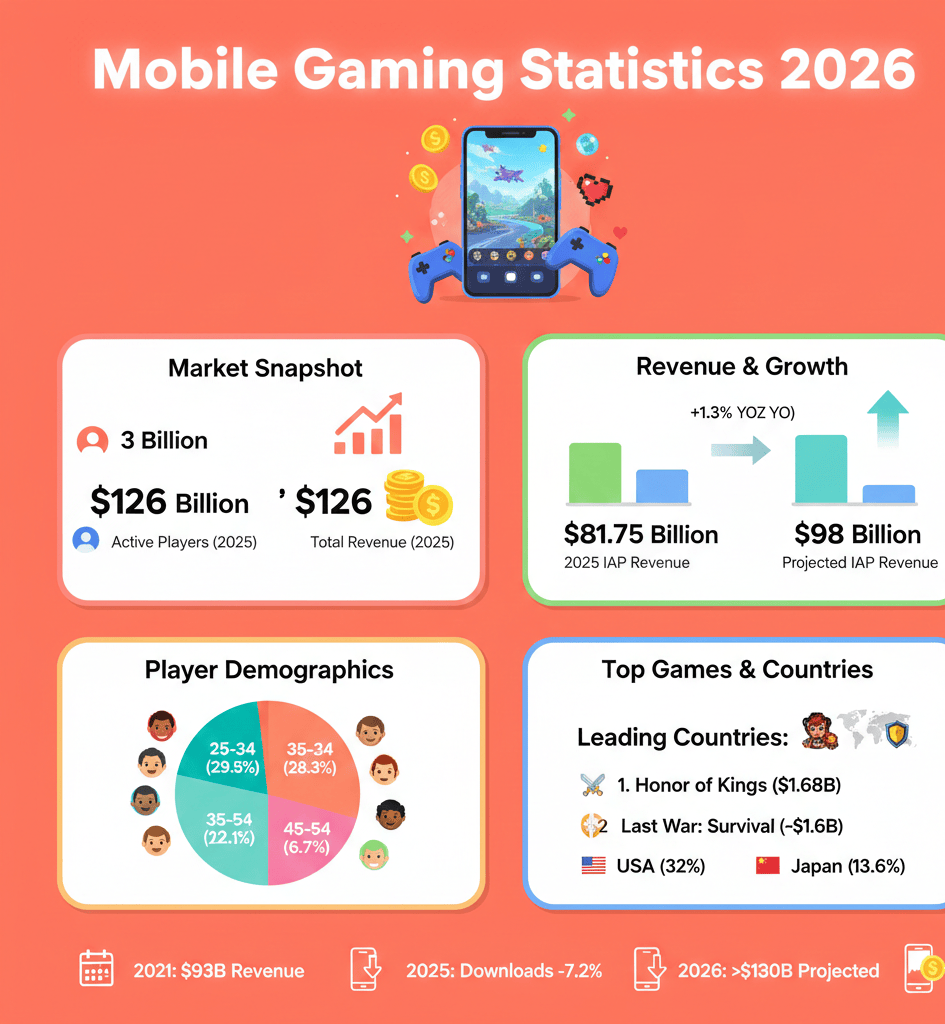 Mobile Gaming Statistics 2026 Mobile Gaming Statistics 2026 