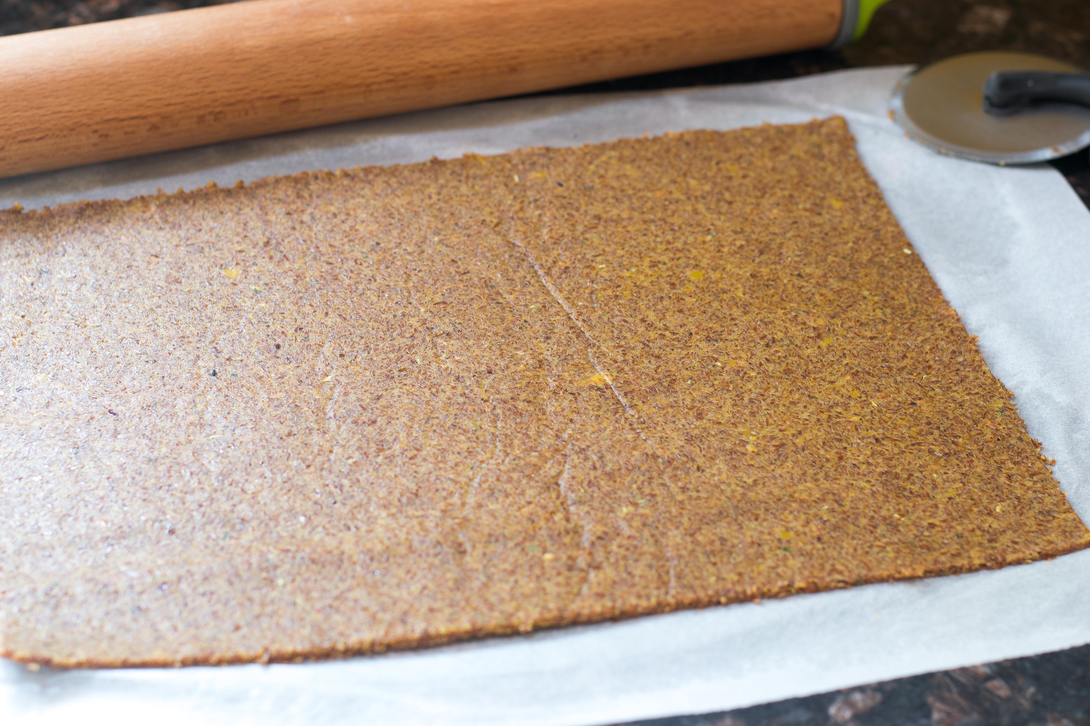 Sweet Potato Flax Crackers