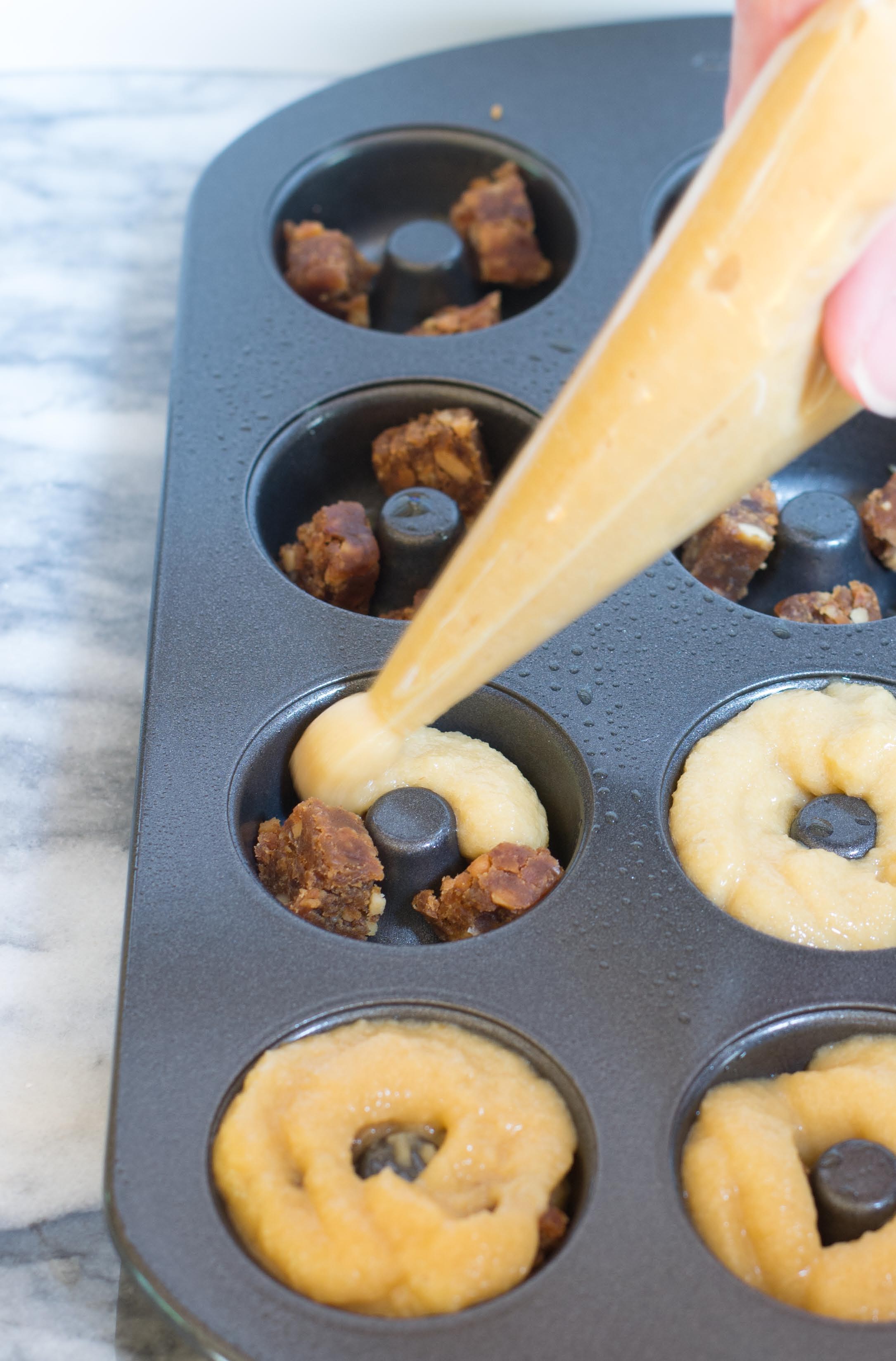 Healthy Salted Caramel Mini Donuts