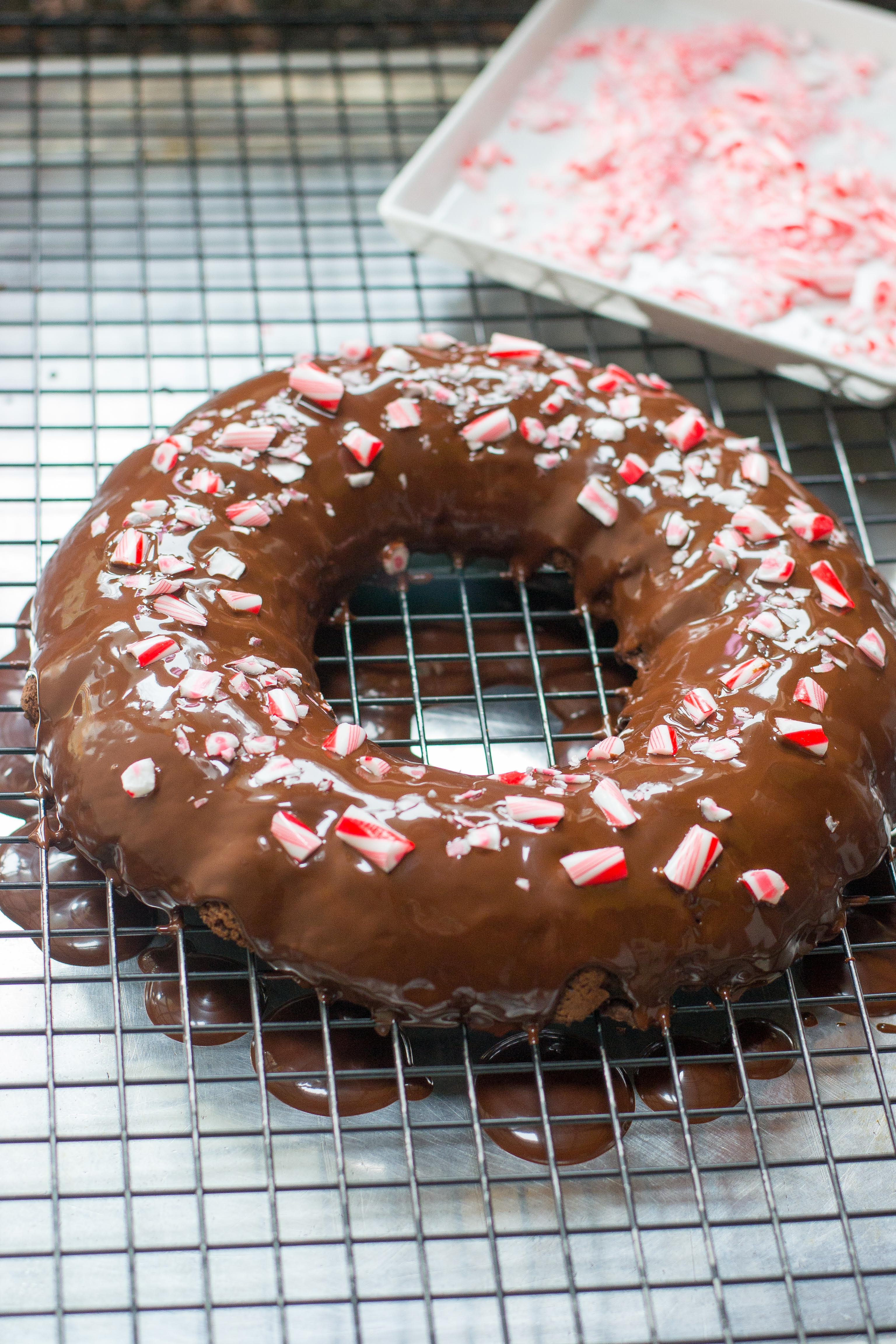 Peppermint Black Bean Brownie Wreath