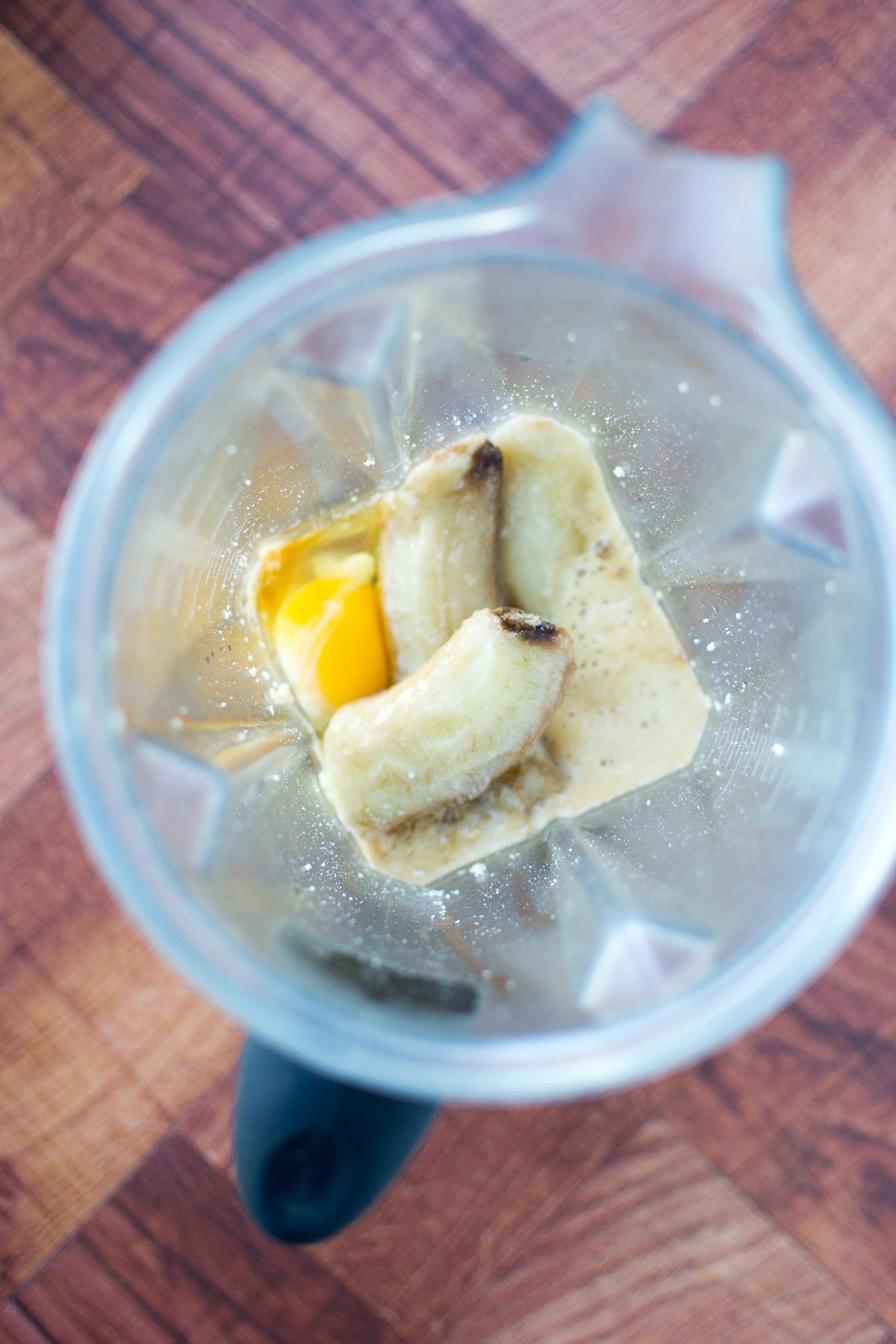 Banana Cashew Blender Cake - The easiest cake you’ll ever make - incredibly moist cake with intense banana flavor. And bonus, it’s gluten-free and contains no refined sugar! | QueenofMyKitchen.com