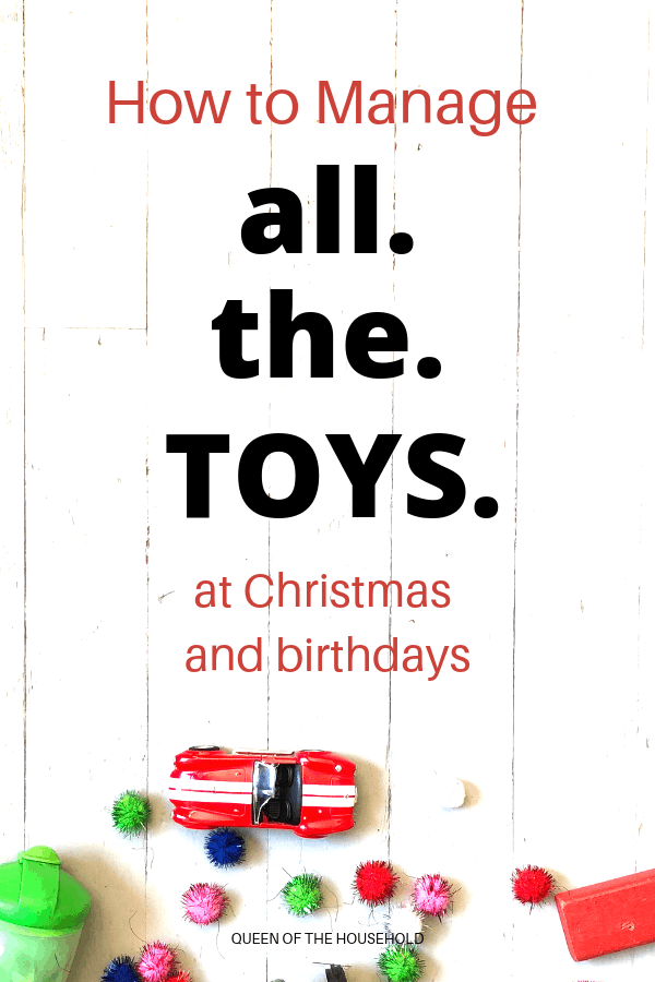 How to deal with all the toys at Christmas! It may feel like toy overload and that you have too many toys in your house. Here are 3 simple things you can do about all the toys. #toys #toomany #christmas