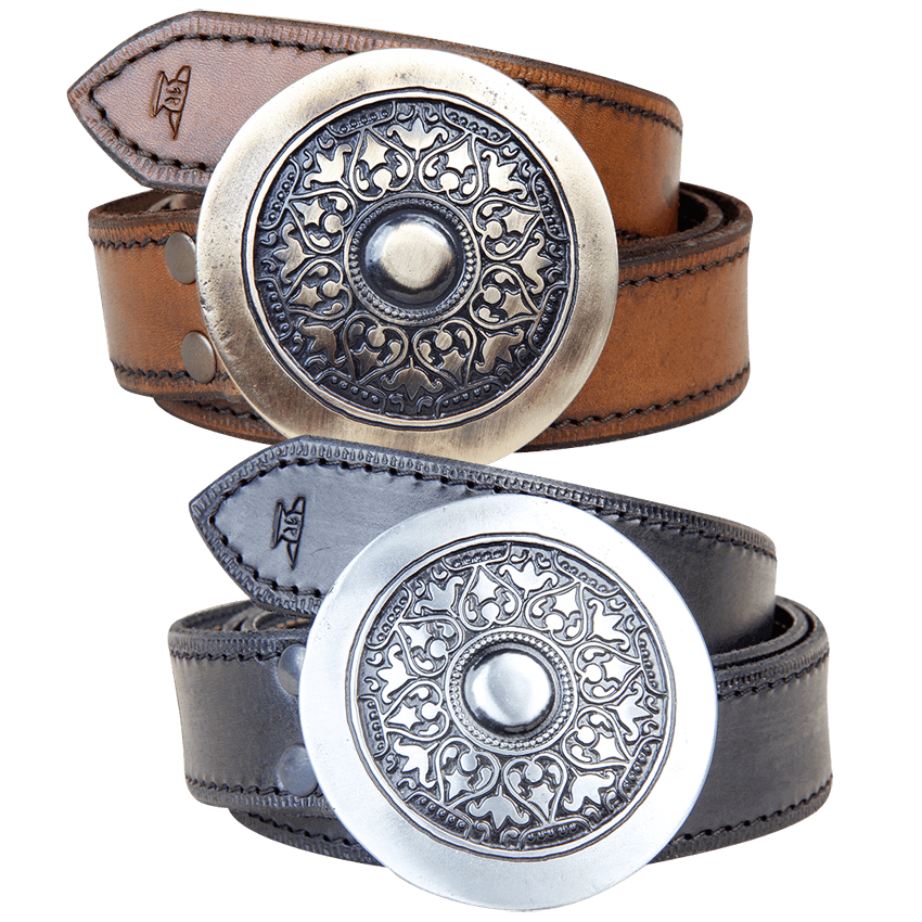 Medieval Shield Buckle Belt