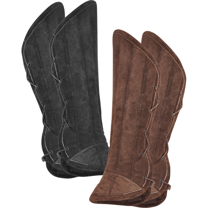 Leopold Suede Padded Greaves