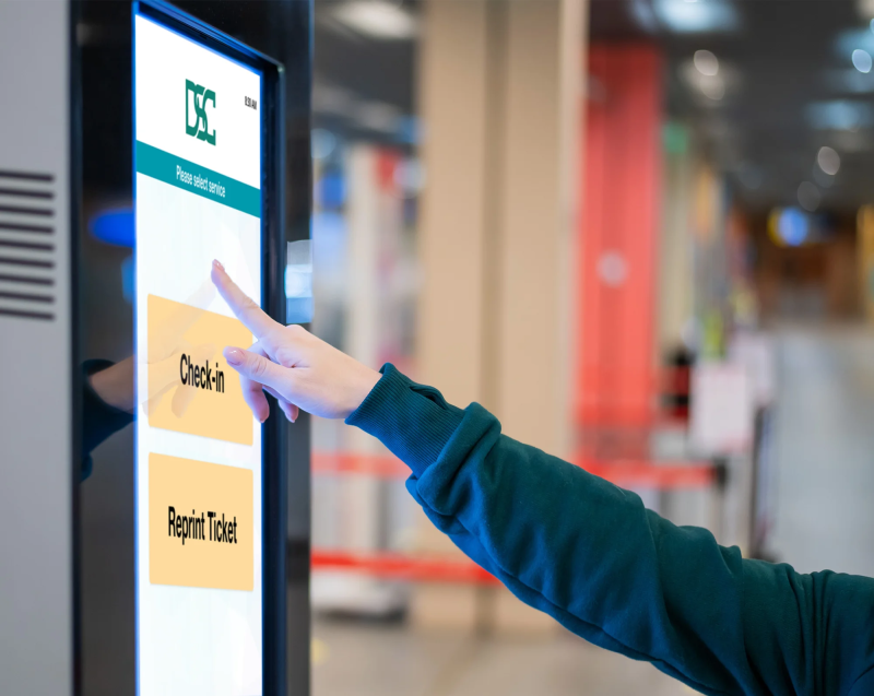 Multiservice Intelligent Queue Management System Token Number Queue - Light Illustration Collection - Desktop Quality