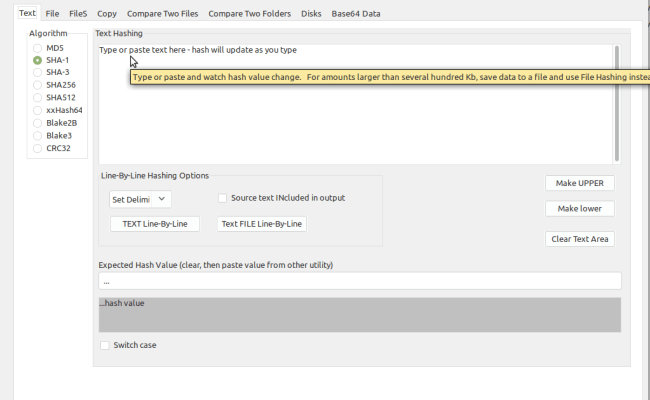 Quickhash-GUI V3.3.0 For Linux (Binary) | QuickHash GUI