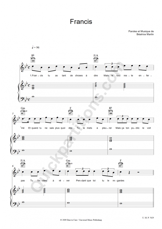 Fondu Au Noir Coeur De Pirate Sheet Music Pdf Musique Jazz Divertissement General 