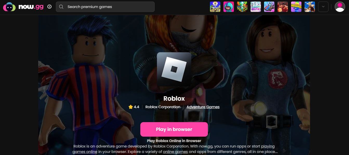 NOW GG Roblox Play Roblox Online For Free On PC And Mobile NOW.GG Roblox 