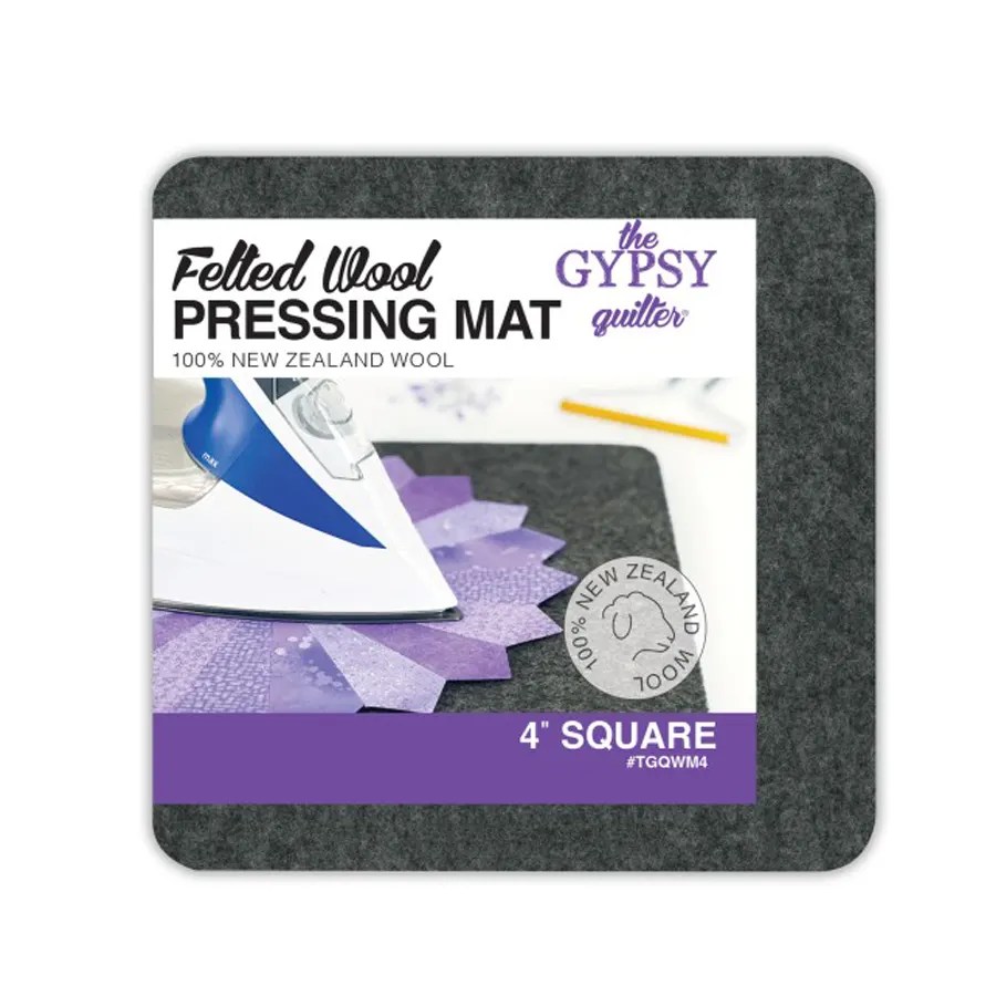 The Gypsy Quilter | Wollen Strijkmat – 4×4 inch