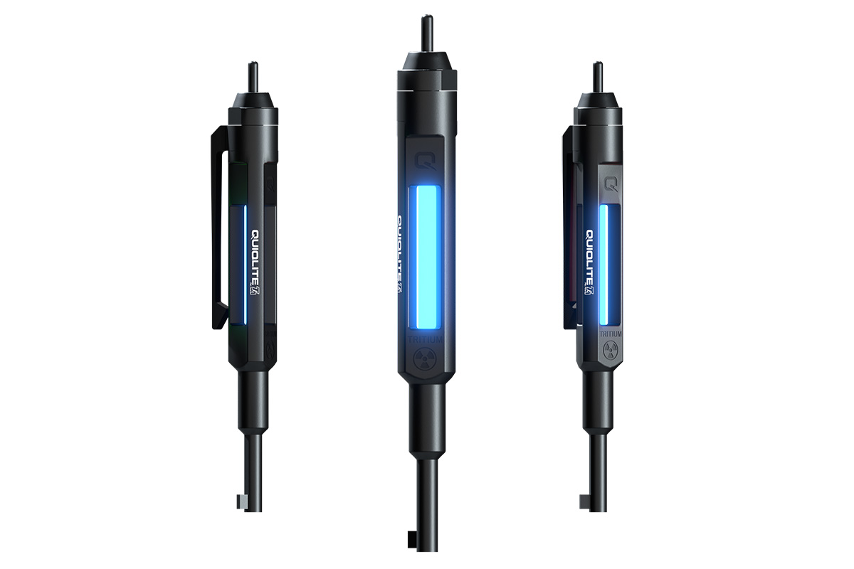 TICT 火光（カギロイ） T1 Tritium Tactical Cuff Key - Ice Blue - QuiqLite Inc.