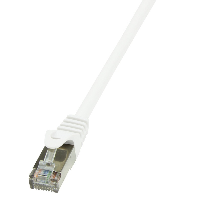 PATCH CORD FTP LOGILINK Cat6, cupru-aluminiu, 0.25 m, alb, AWG26, ecranat