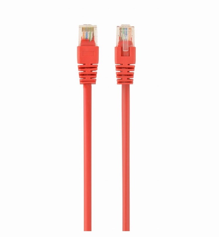 PATCH CORD UTP SPACER Cat5e, cupru-aluminiu, 0.25 m, rosu, AWG26
