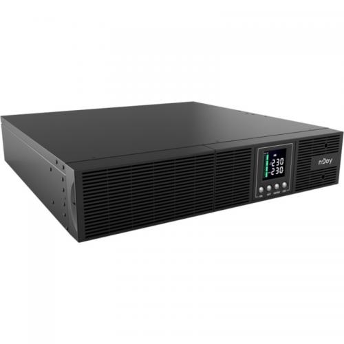 UPS Njoy , Online, Tower/rack, 1800 W, fara AVR, IEC x 8, display LCD, back-up 11 - 20 min.