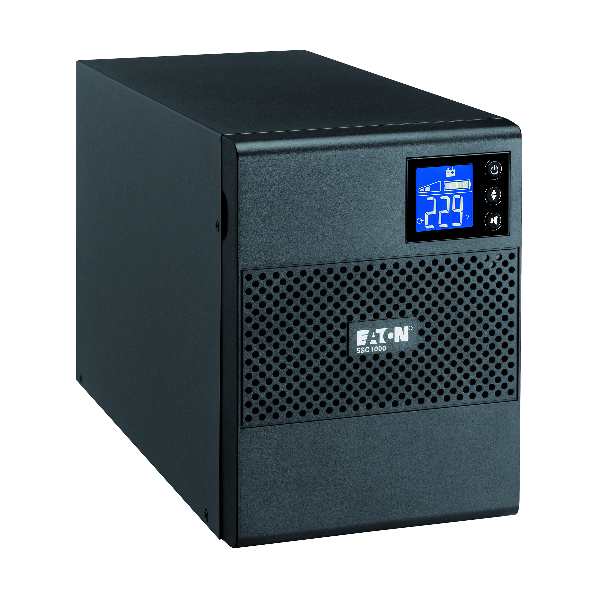 UPS Eaton, Line int., Tower, 525 W, AVR, IEC x 6, display LCD, back-up 1 - 10 min.