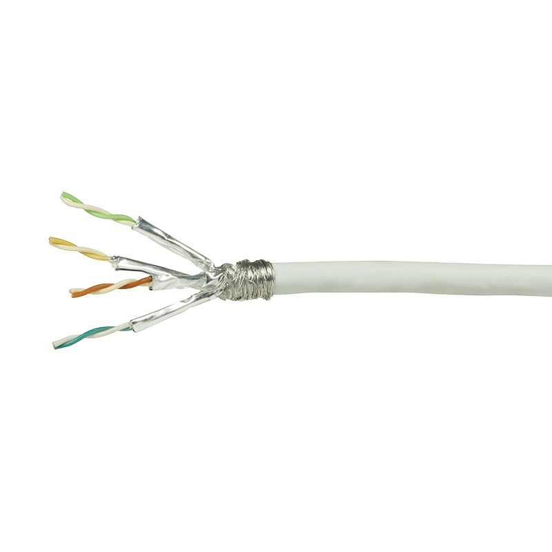 ROLA CABLU S/FTP LOGILINK Cat6, cupru-aluminiu,100 m, alb, AWG23, dublu ecranat