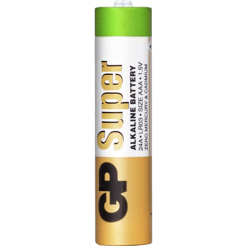 Baterie GP Batteries, Super Alcalina AAA (LR03) 1.5V alcalina, shrink 2 buc. GP24AEB-2S2