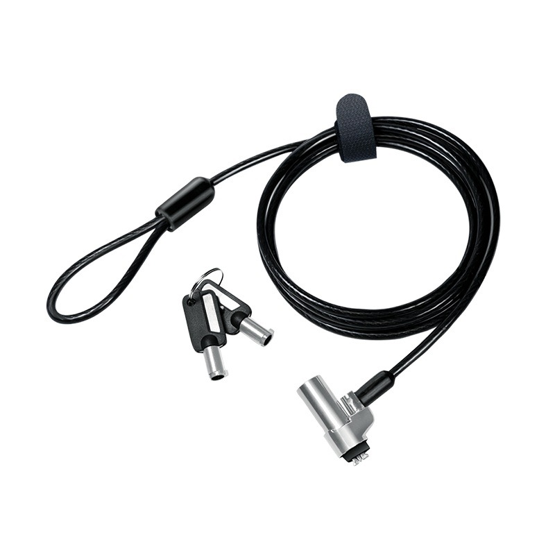 CABLU securitate LOGILINK pt. notebook, slot nano, 2 chei standard, 1.8m, cablu aliaj-zinc, permite pivotant si rotire