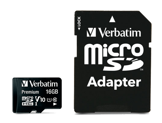 MEMORIE microSD CARD VERBATIM 16GB CLASA 10, ADAPTOR INCLUS
