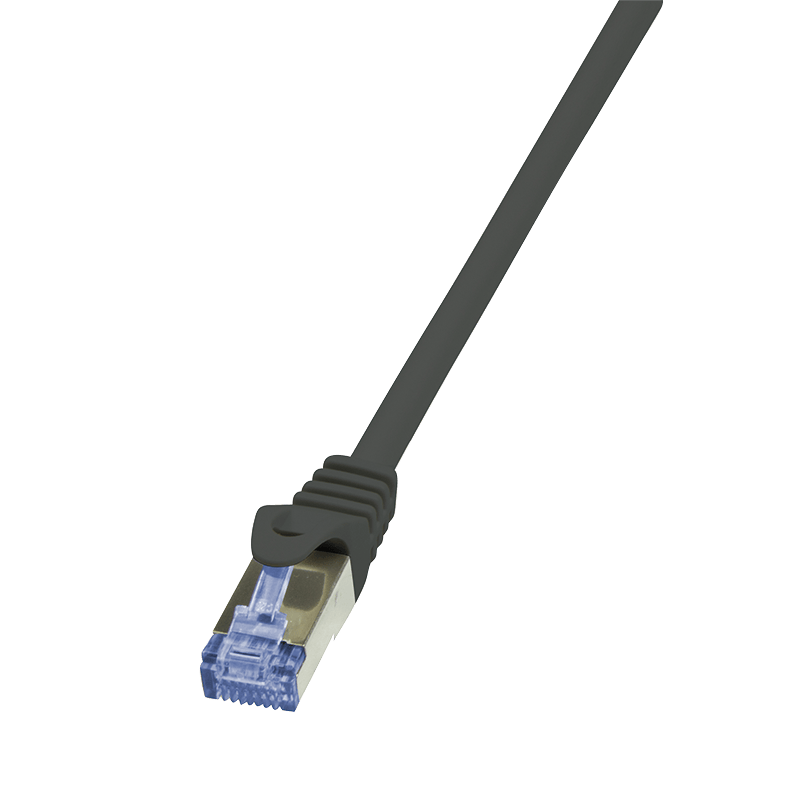 PATCH CORD S/FTP LOGILINK Cat7, LSZH, cupru, 600MHz, mufe RJ45 Cat6a, 2 m, negru, AWG26, dublu ecranat